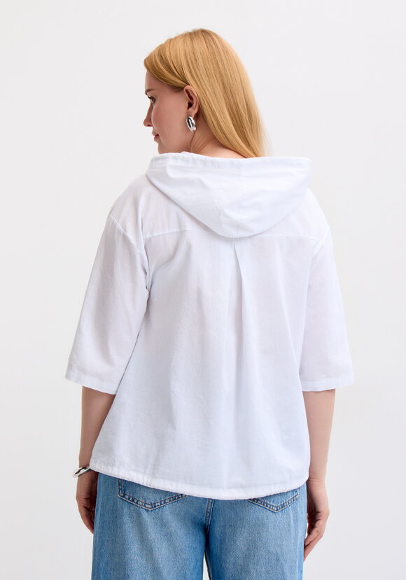 Блуза-пыльник на молнии с капюшоном шир.  580, рис. 9