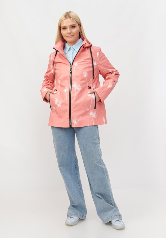 Ветровка с капюшоном на молнии и принтом шир.  580, рис. 16