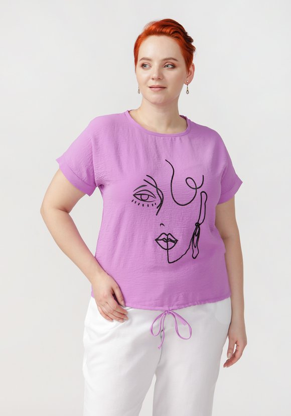 Футболка Чарующая незнакомка шир.  580, рис. 1