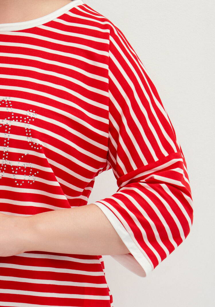 Блуза с декором из страз и рукавом 3/4 шир.  750, рис. 14