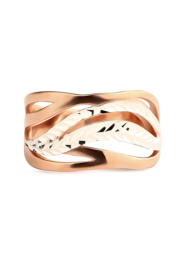 Кольцо серебряное Мелодия счастья шир.  750, рис. 4