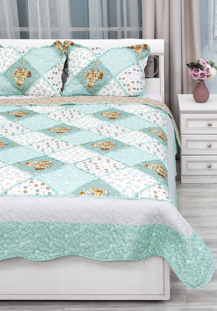 Покрывало с наволочками Печворк шир.  750, рис. 41