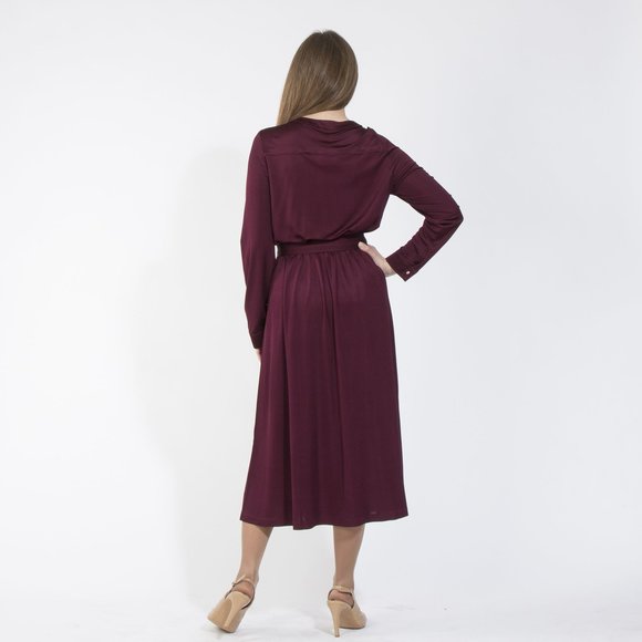 Платье-макси с длинным рукавом и поясом шир.  580, рис. 4