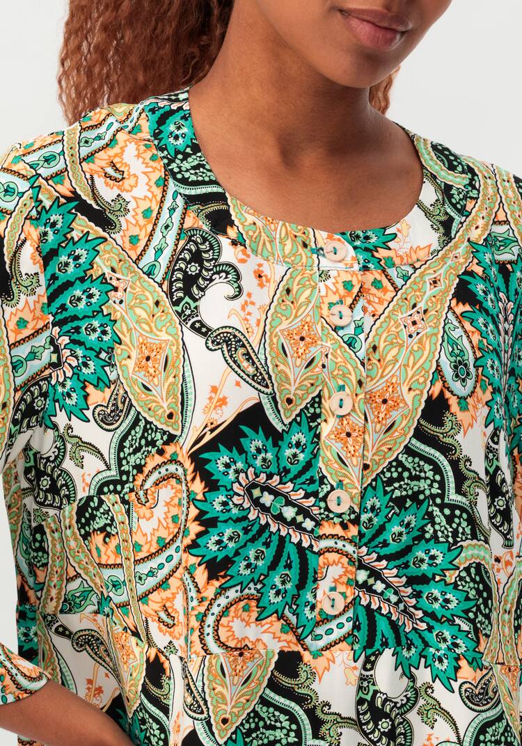 Платье свободного силуэта с рюшей по рукавам шир.  750, рис. 5