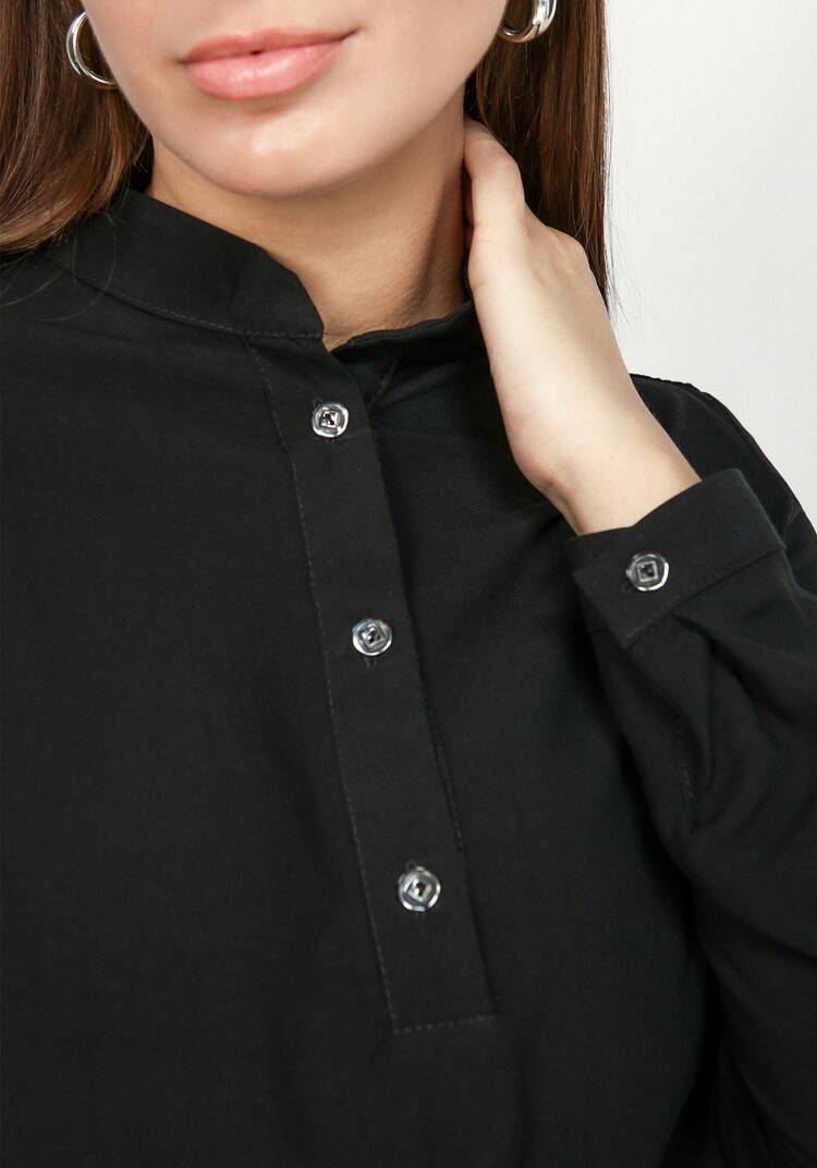 Блуза базовая с планкой на груди шир.  750, рис. 19