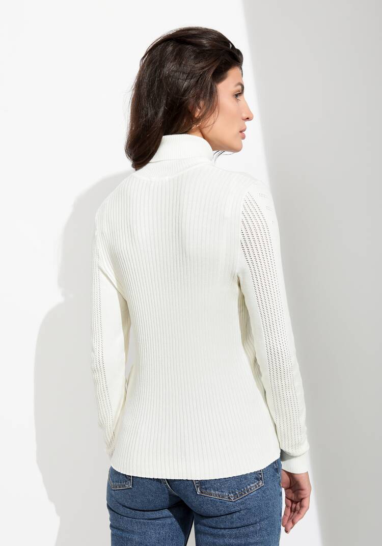 Водолазка из вискозы с ажурным узором шир.  750, рис. 16