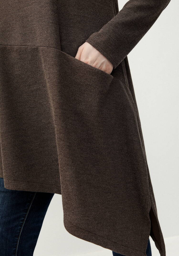 Туника с V-образным вырезом и косым низом шир.  750, рис. 6