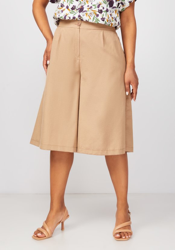 Шорты бермуды с карманами Анастасия шир.  580, рис. 1