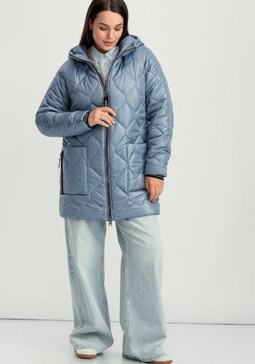 Куртка на молнии с капюшоном Милана