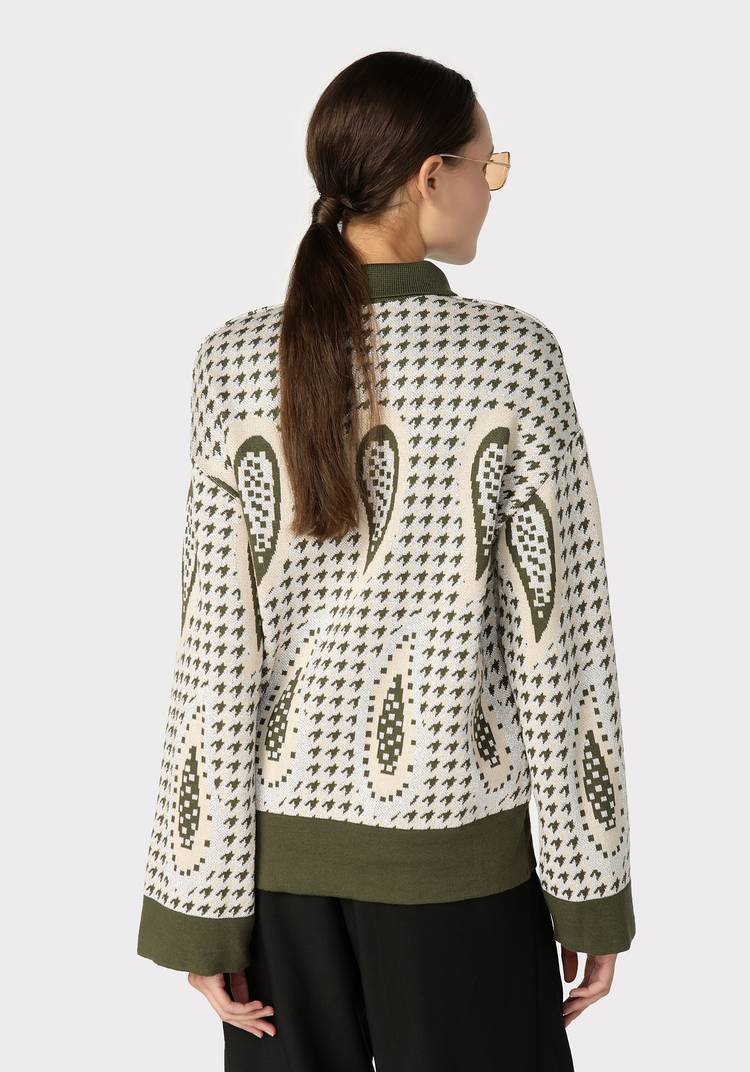 Джемпер женский с рисунком пейсли шир.  750, рис. 8