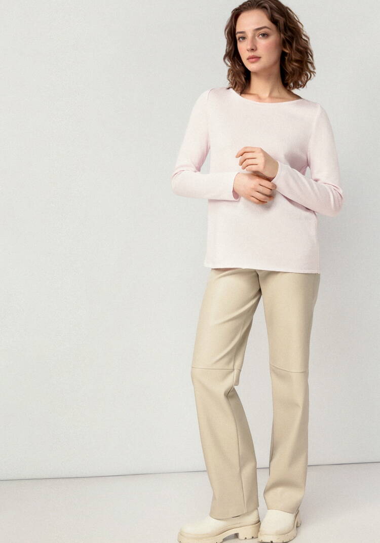 Джемпер свободный с горлом лодочкой шир.  750, рис. 28