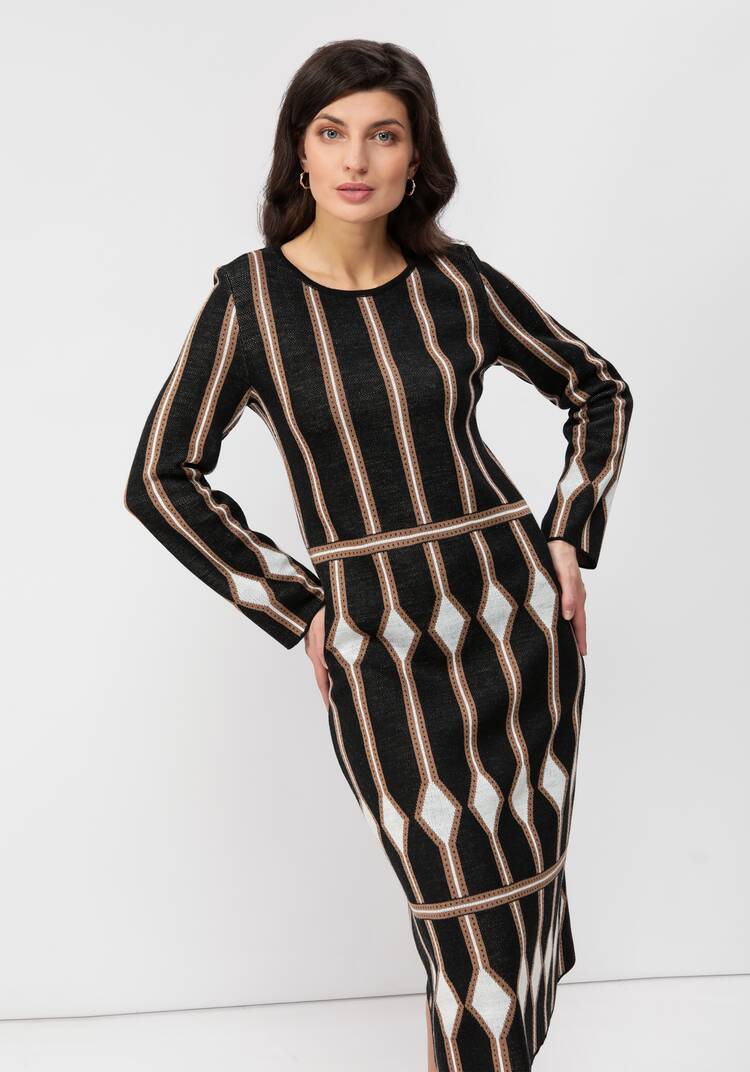 Платье с рисунком ромб шир.  750, рис. 8