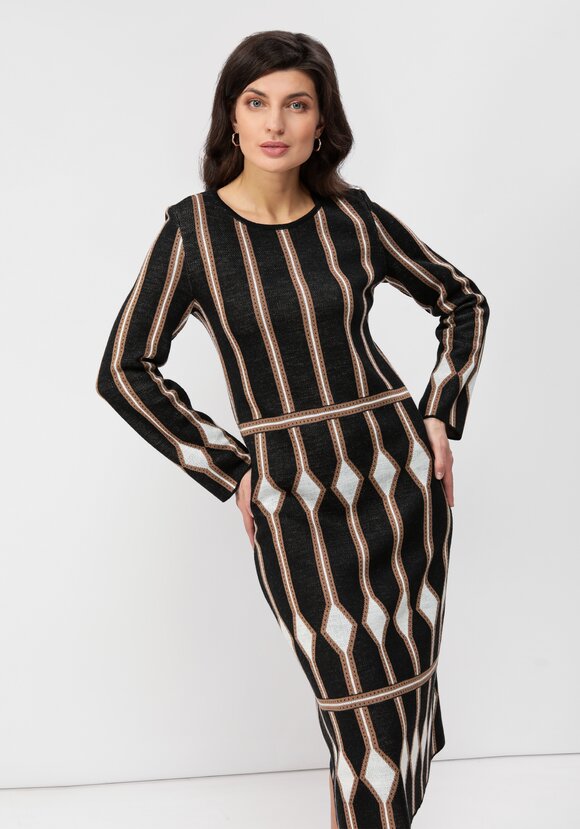 Платье с рисунком ромб шир.  580, рис. 8