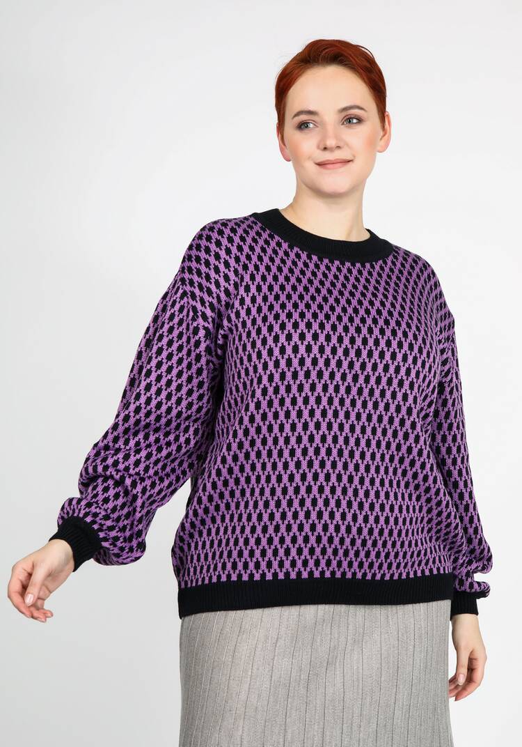 Джемпер с манжетами и объемным рукавом шир.  750, рис. 4