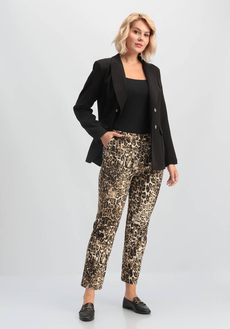 Брюки прямые с поясом на резинке по спинке шир.  750, рис. 10