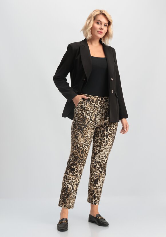 Брюки прямые с поясом на резинке по спинке шир.  580, рис. 10