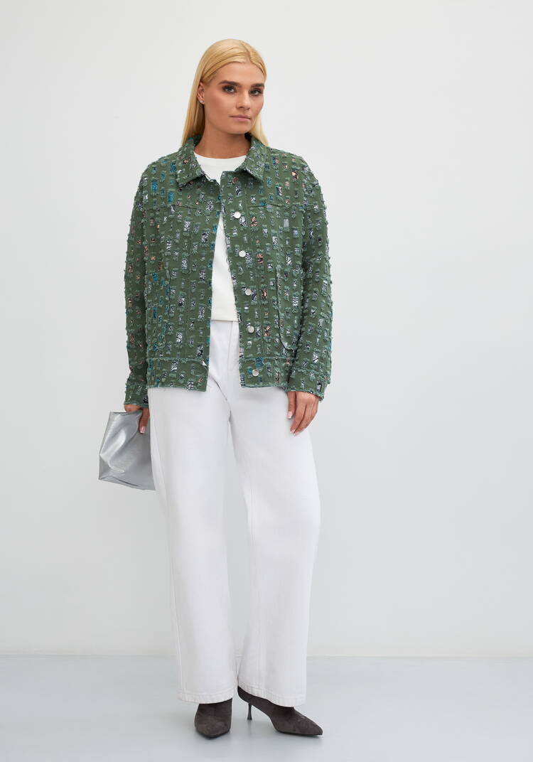 Куртка джинсовая Эйлис шир.  750, рис. 8