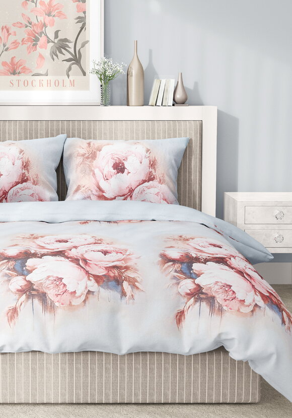 КПБ бязь Цветочная поэма шир.  580, рис. 10