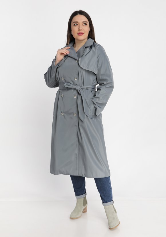 Тренч однотонный шир.  580, рис. 1