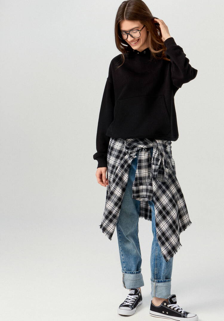 Худи свободного кроя с принтом на спине шир.  750, рис. 18