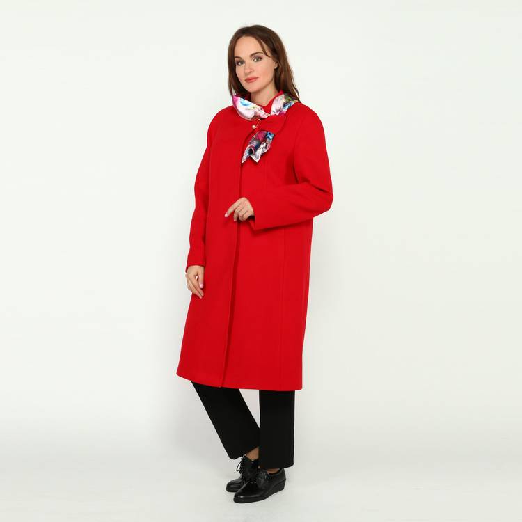 Пальто женское прямого кроя шир.  750, рис. 2
