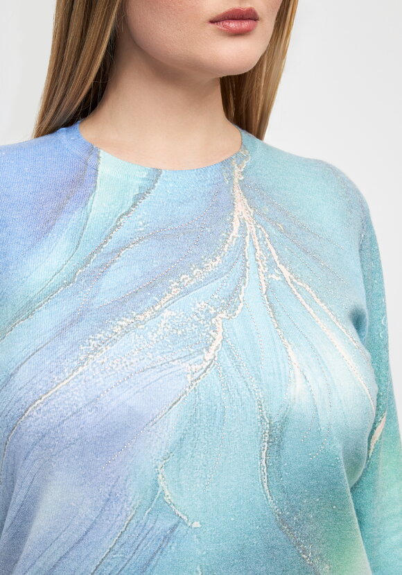 Блуза со стразами Венера шир.  580, рис. 11