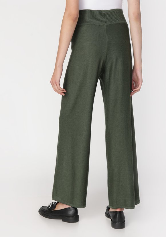 Брюки женские широкие однотонные шир.  580, рис. 2