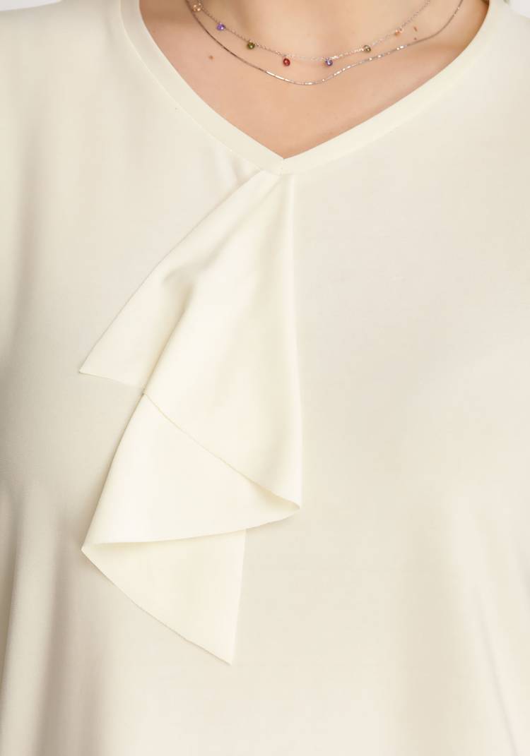 Блуза с воланом спереди шир.  750, рис. 4