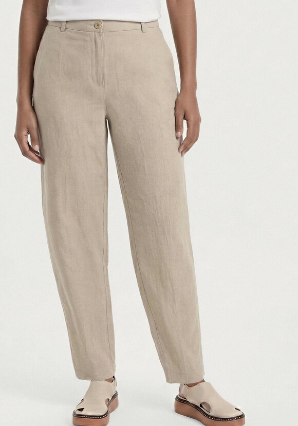 Брюки изо льна с поясом шир.  580, рис. 4