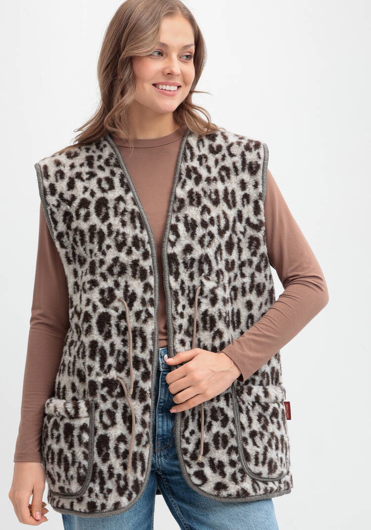 Жилет из овечьей шерсти Меринос шир.  750, рис. 7