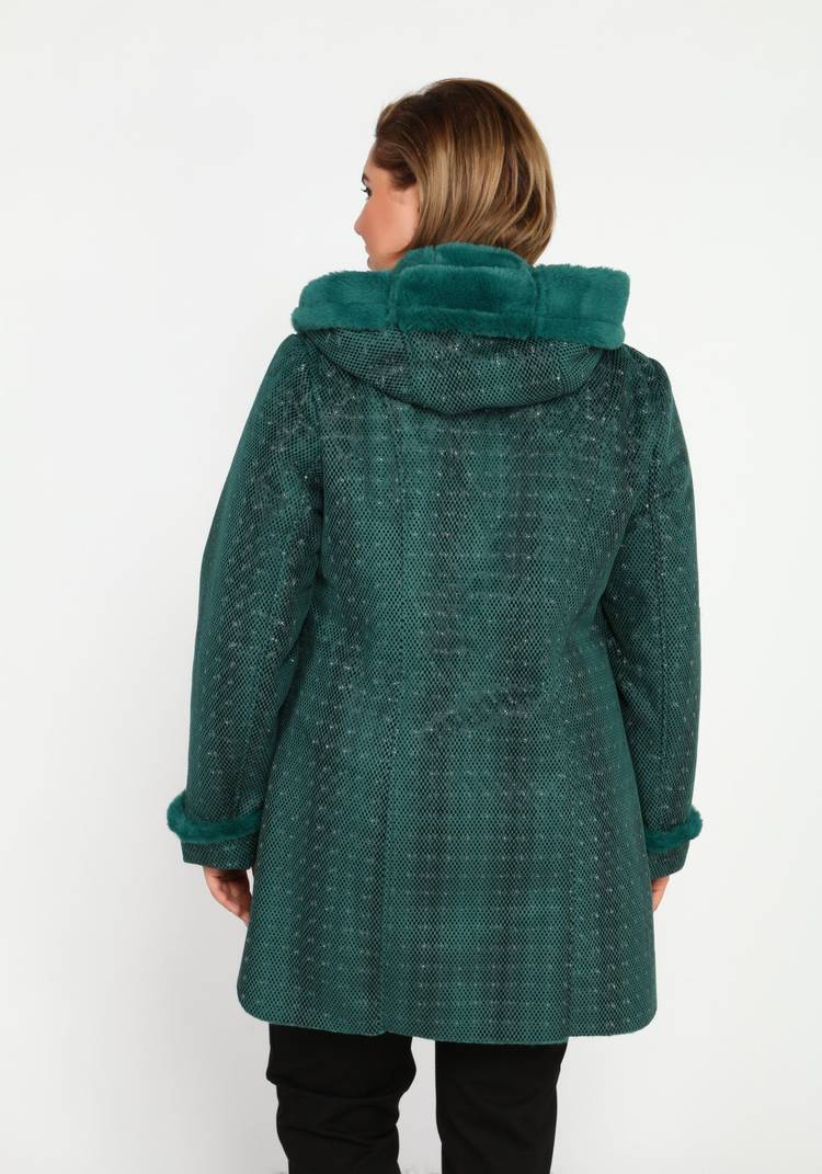 Дубленка с карманами на молнии шир.  750, рис. 14