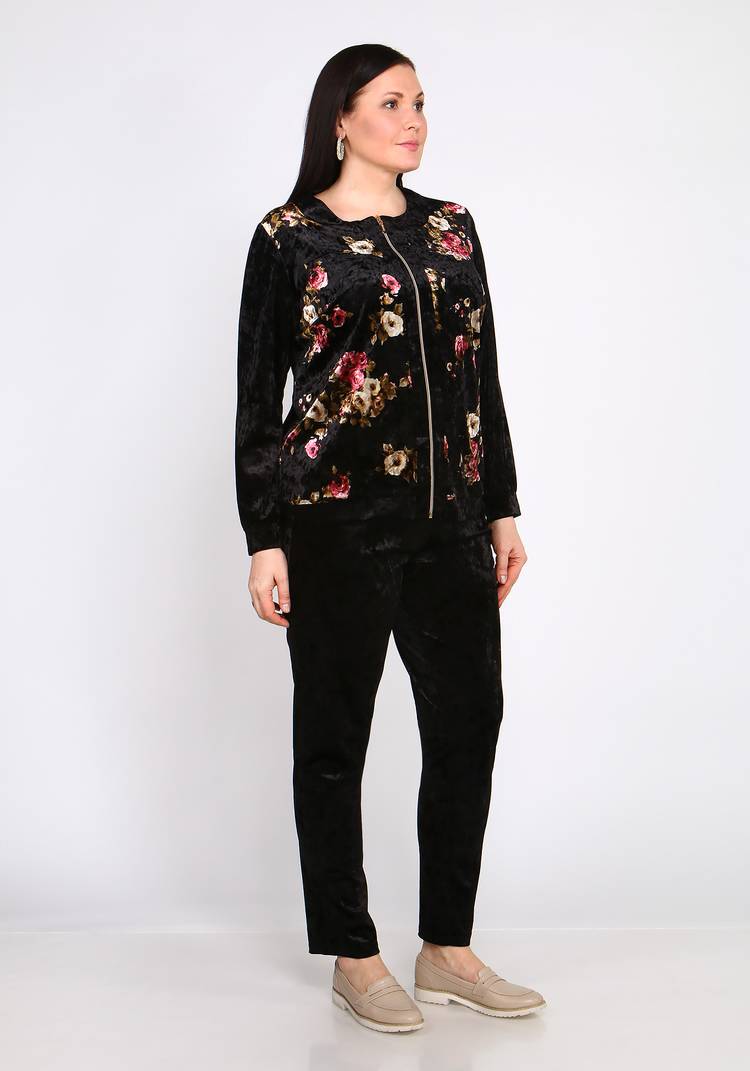 Костюм с цветочным принтом на молнии шир.  750, рис. 7