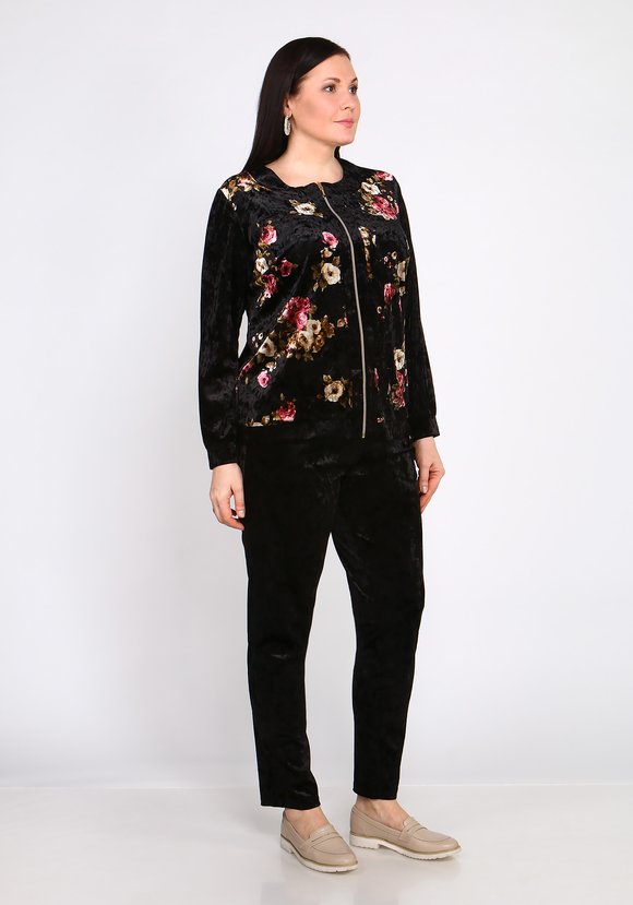 Костюм с цветочным принтом на молнии шир.  580, рис. 7