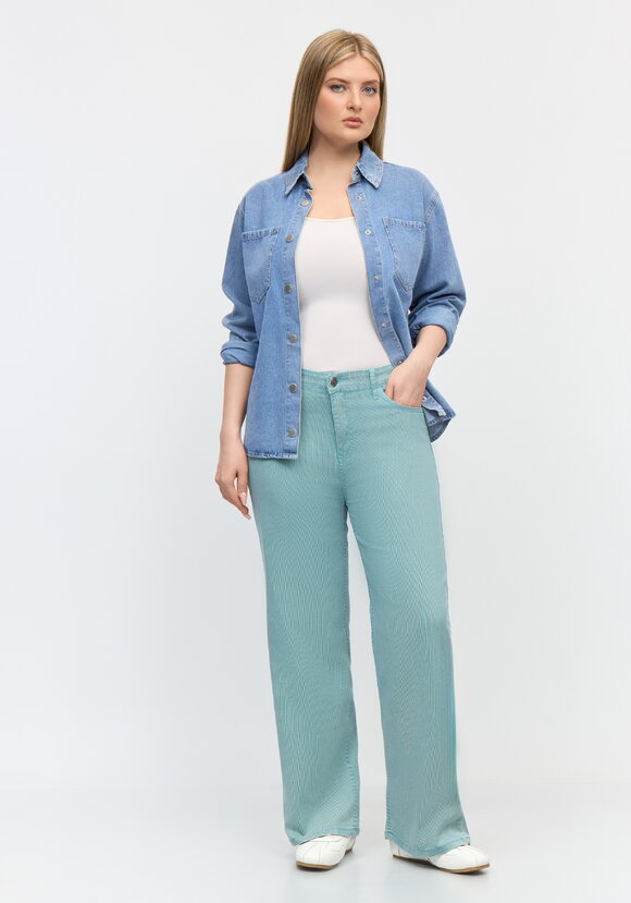 Брюки прямого кроя Инга шир.  580, рис. 6