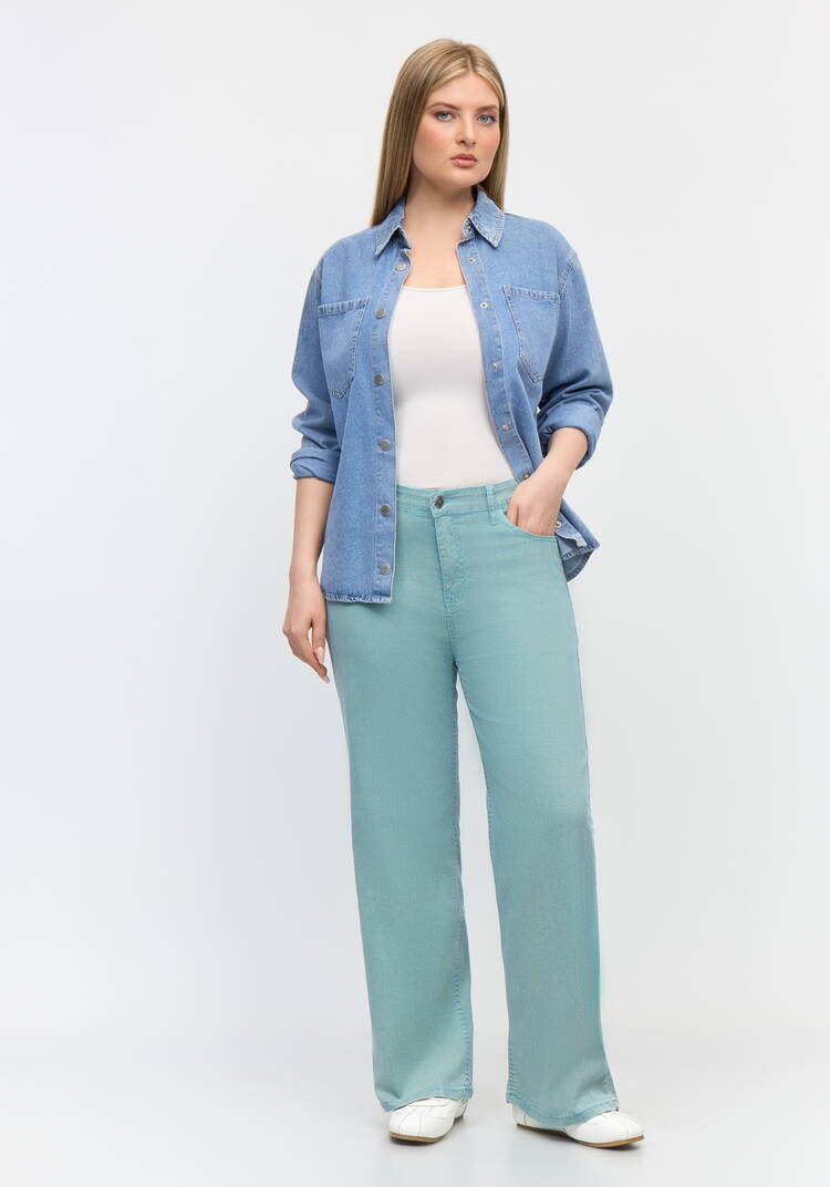 Брюки прямого кроя Инга шир.  750, рис. 6