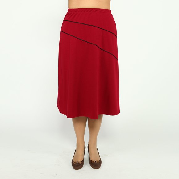 Юбка-трапеция на резинке шир.  580, рис. 29