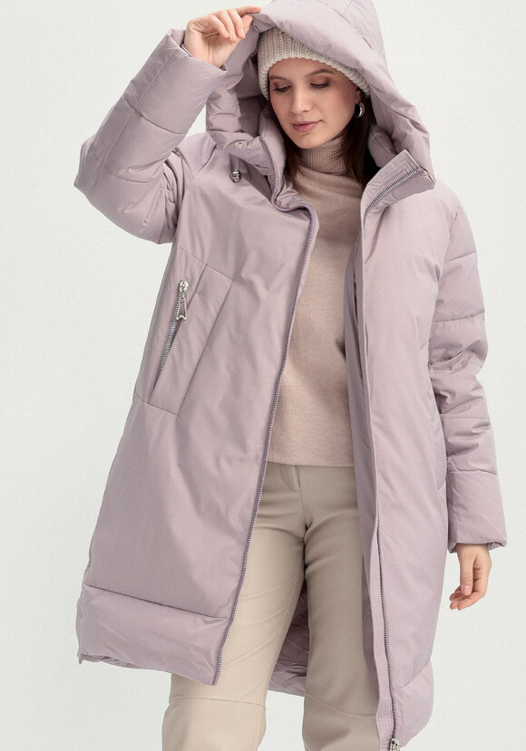 Пуховик с боковыми карманами на молнии шир.  580, рис. 24