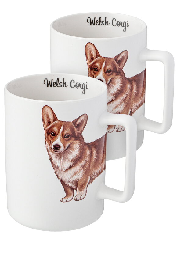 Кружки из фарфора Любимцы, 2 шт. шир.  580, рис. 17