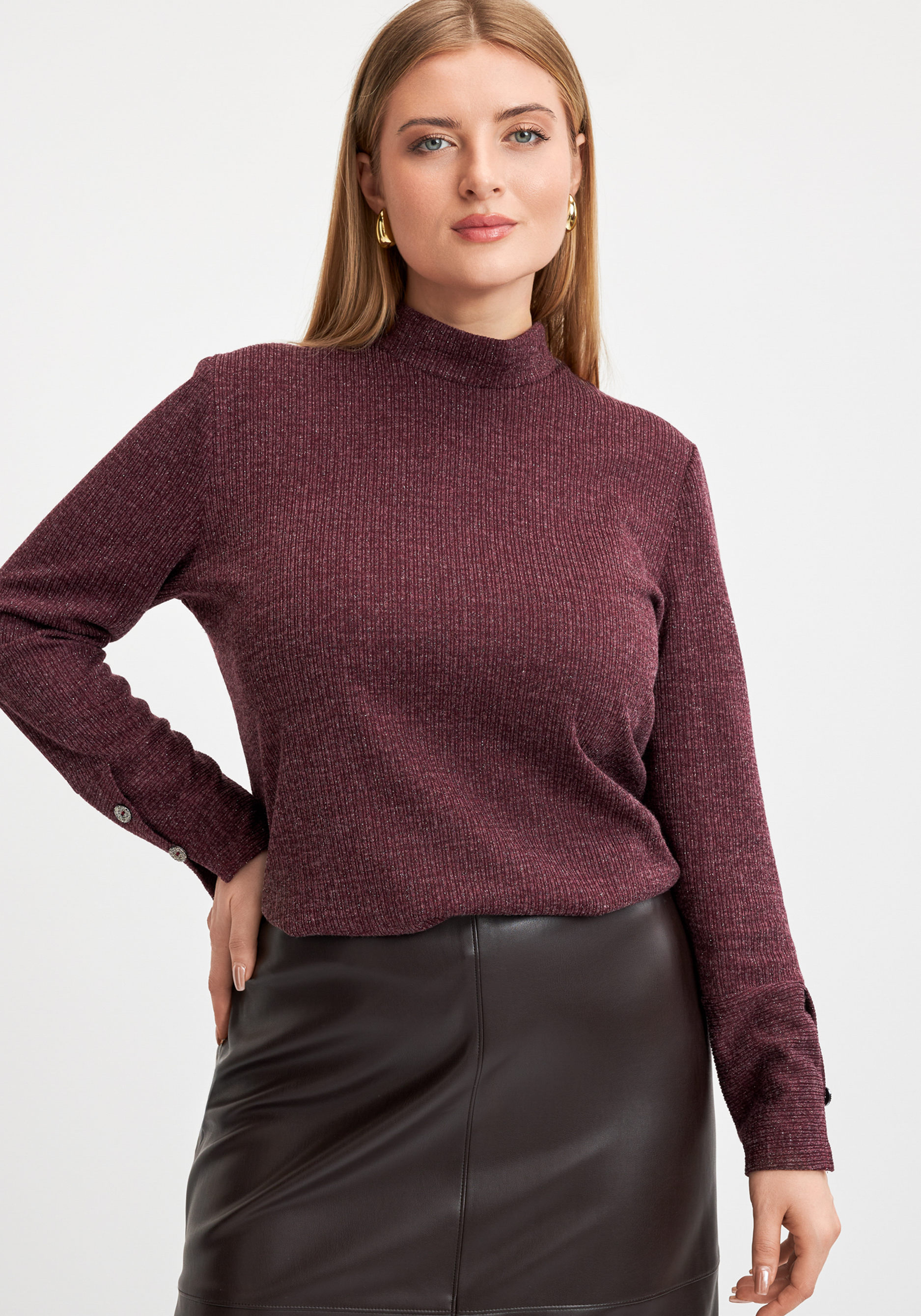 

Водолазка "Мягкое облачко", Бордовый