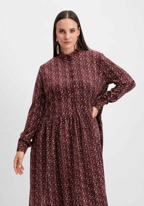 Платье оверсайз с принтом мильфлер шир.  580, рис. 2