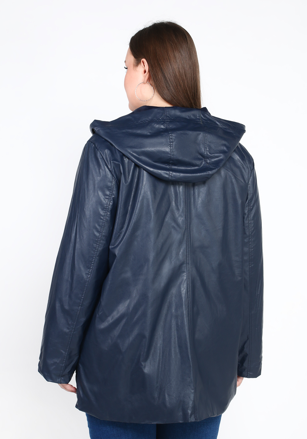 Куртка «Прекрасная история», размер 50, цвет синий свободная модель - фото 4