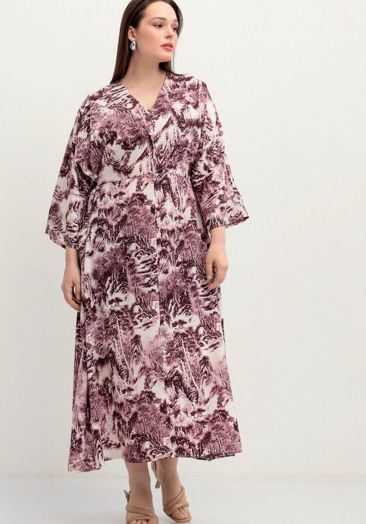 Платье на запах шир.  750, рис. 16