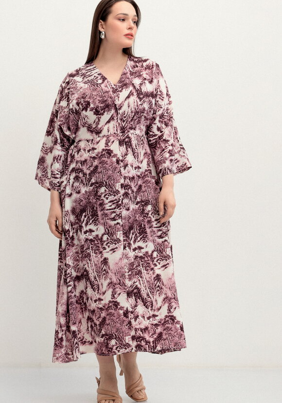 Платье на запах шир.  580, рис. 16