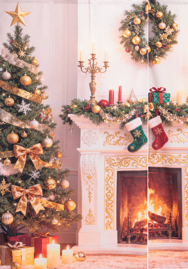 Портьеры Зимняя сказка шир.  750, рис. 3