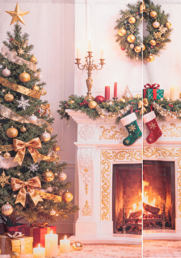 Портьеры Зимняя сказка шир.  580, рис. 3