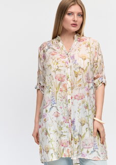 Удлиненная блуза из шелка