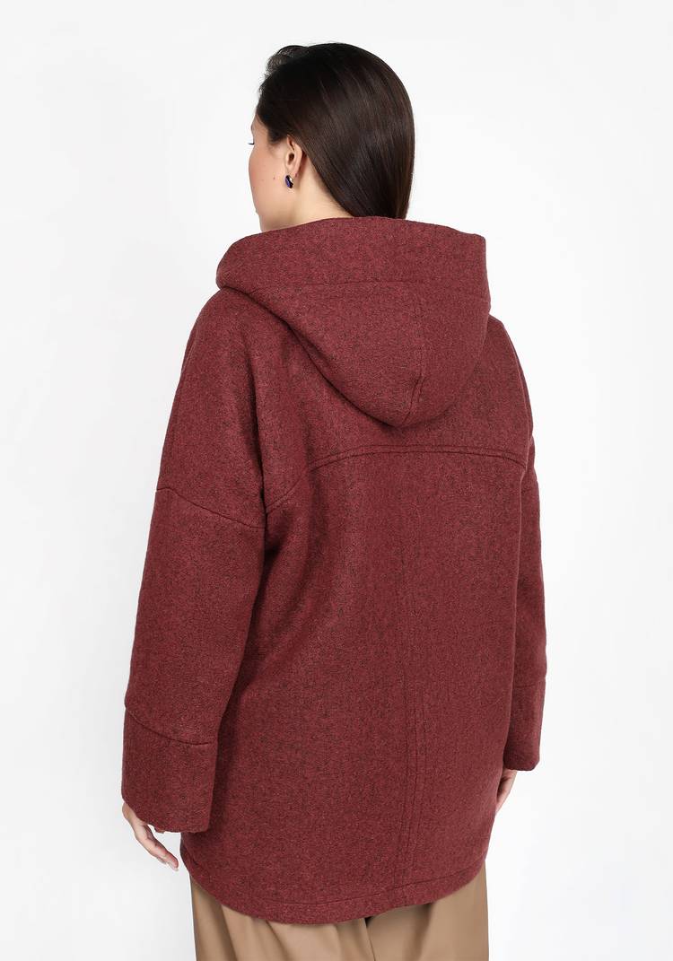 Пальто шерстяное с капюшоном шир.  750, рис. 6
