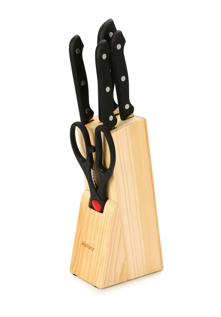 Набор ножей на деревянной подставке шир.  750, рис. 1