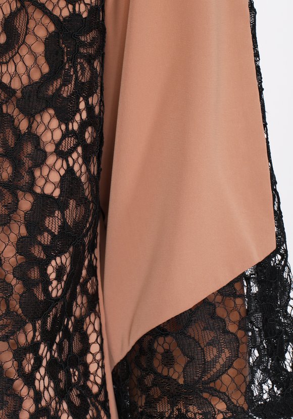 Блуза с отделкой из кружева и рукавом 3/4 шир.  580, рис. 4