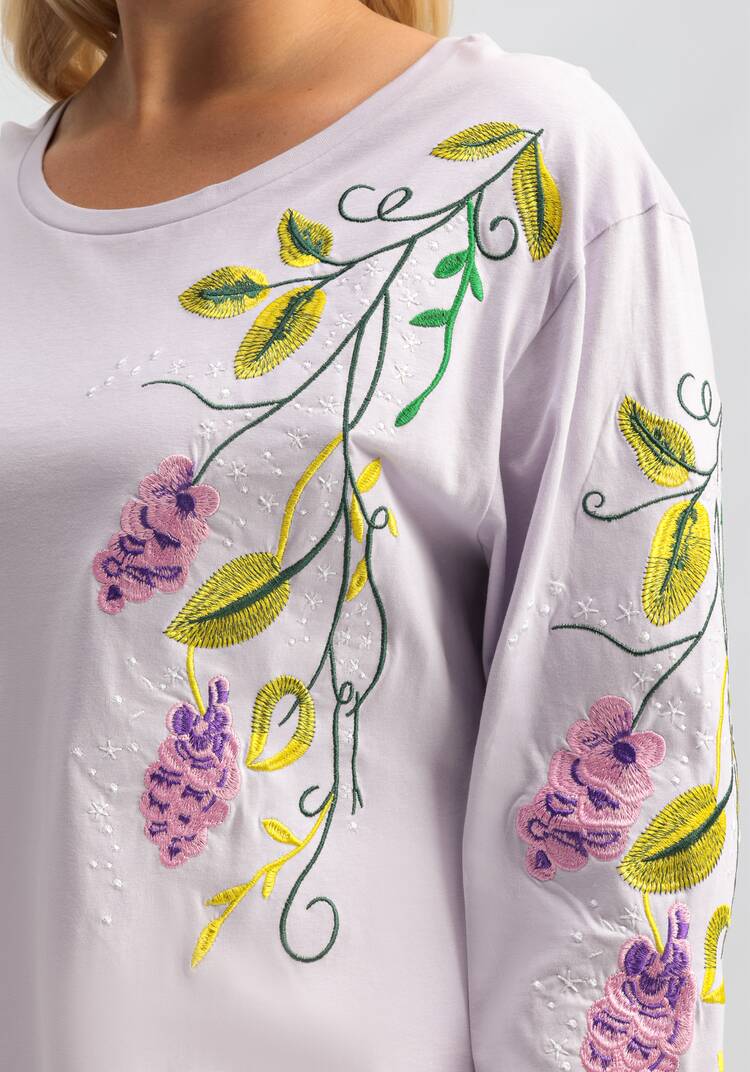 Лонгслив с вышивкой шир.  750, рис. 33